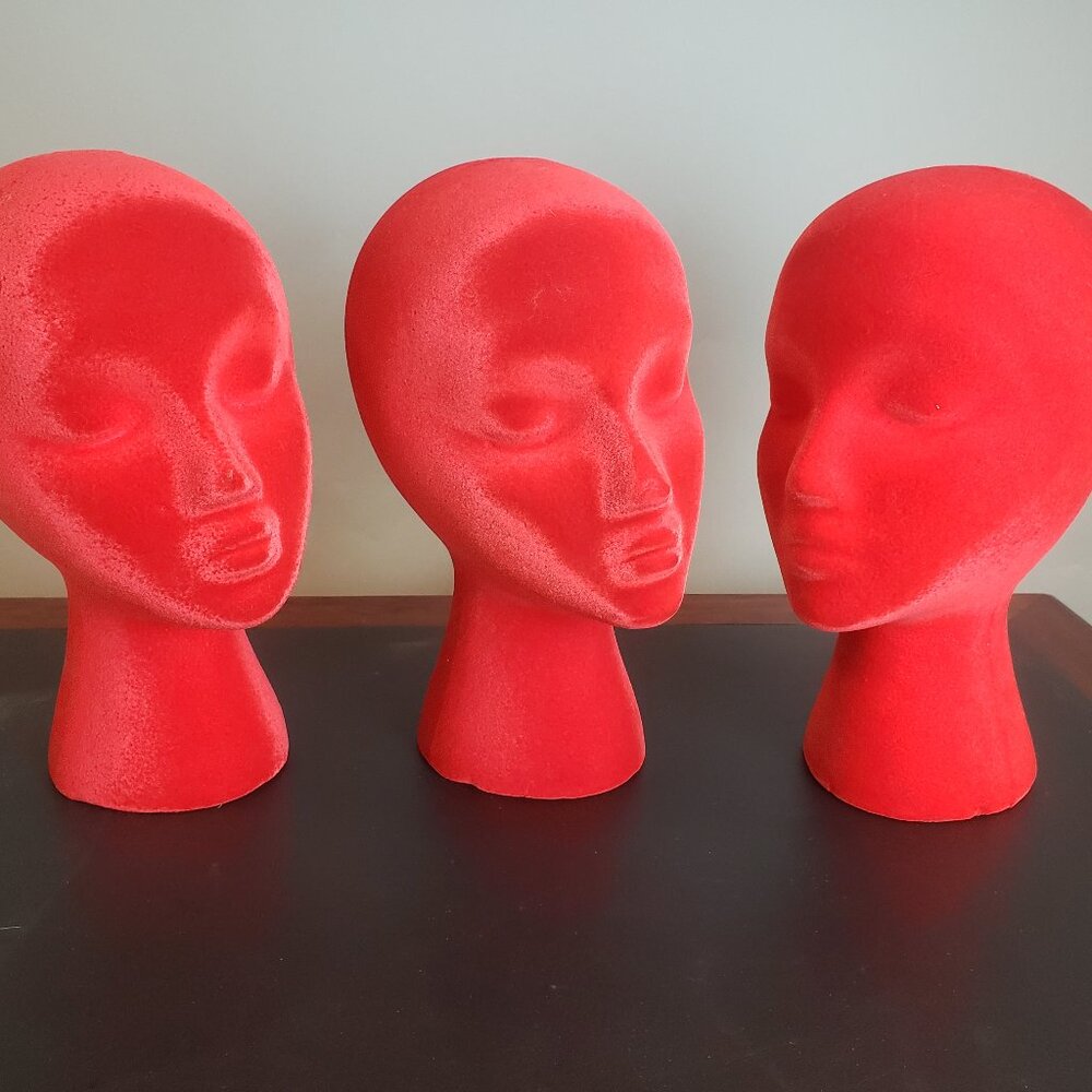 Various colours Display Heads : Flocked/Velour Foam
